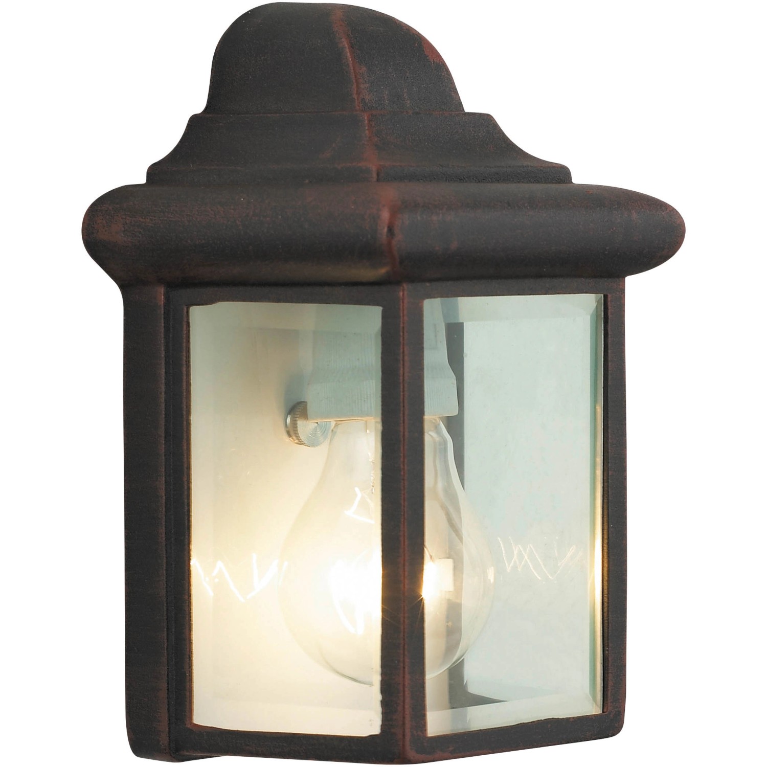 Brilliant Außen-Wandlampe Newport Rostfarbe 22 x 12 x 14,5 cm von Brilliant