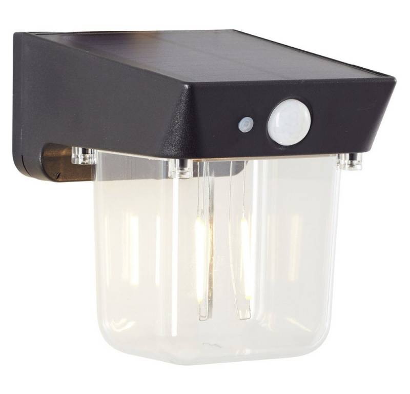 Brilliant Außen-Wandleuchte Brilliant Parson G40435/06 Solar-Außenwandleuchte mit Bewegungsmelder von Brilliant