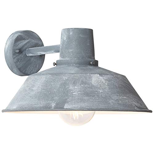 BRILLIANT Lampe Humphrey Außenwandleuchte hängend grau Beton | 1x A60, E27, 60W, geeignet für Normallampen (nicht enthalten) | IP-Schutzart: 44 - spritzwassergeschützt von Brilliant