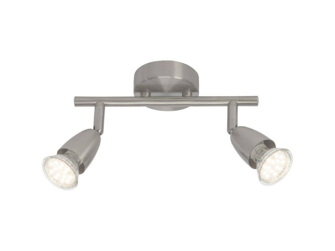 Brilliant Deckenleuchten Amalfi, Warmweiß, Lampe Amalfi LED Spotrohr 2flg eisen 2x LED-PAR51, GU10, 3W LED-Refl von Brilliant