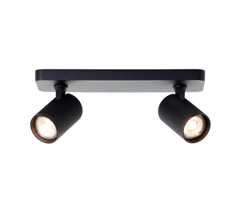 Brilliant Deckenleuchte Marty, Warmweiß, Marty LED Balkenstrahler 2flg sand schwarz Metall schwarz 2x GU10, 10 von Brilliant