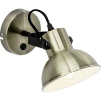 Brilliant Ester 90048/31 Wandstrahler E14 25W LED Messing-antik, Schwarz Brilliant Ester 90048/31 Wandstrahler E14 25W LED Messing-antik, Schwarz von Brilliant