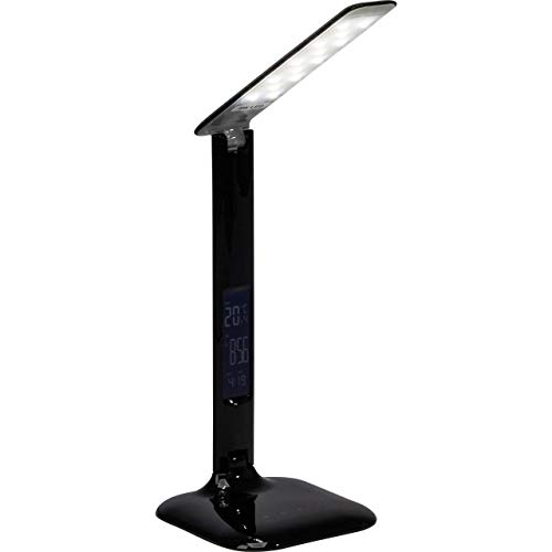 BRILLIANT Lampe Glenn LED Schreibtischleuchte schwarz | 1x 5W LED integriert (SMD), (300lm, 2800-6500K) | Mit Touchdimmer stufenlos dimmbar von Brilliant