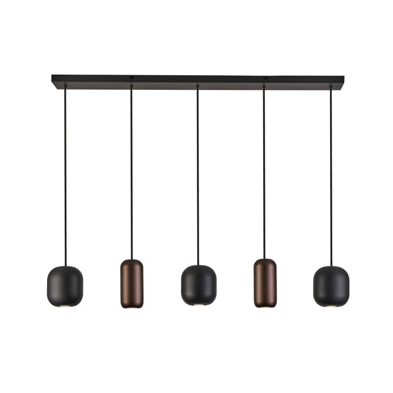 Brilliant Hängelampe Jane Länge 102 Cm Schwarz Grün Deckenlampe Deckenleuchte B-Ware von Brilliant