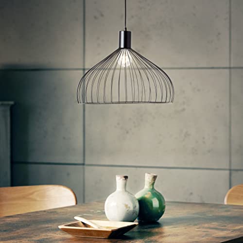 Brilliant Hängelampe im Neo Retro Stil - Pendelleuchte höhenverstellbar und dimmbar mit geeignetem Leuchtmittel aus Metall, in schwarz matt - Ø 40cm Brilliant Hängelampe im Neo Retro Stil - Pendelleuchte höhenverstellbar und dimmbar mit geeignetem Leuchtmittel aus Metall, in schwarz matt - Ø 40cm von Brilliant