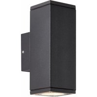 Hally Außenwandleuchte 2flg silber 2x PAR51, GU10, 18W, geeignet für Reflektorlampen (nicht enthalten) - Brilliant von Brilliant