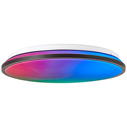 Brilliant Heida LED Deckenleuchte 39cm schwarz, Metall/Kunststoff, 1x 24 W LED integriert, (Lichtstrom: 2500lm, Lichtfarbe: 3000-6500K) von Brilliant