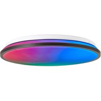 Brilliant Heida LED Deckenleuchte 39cm schwarz, Metall/Kunststoff, 1x 24 W LED integriert, (Lichtstrom: 2500lm, Lichtfarbe: 3000-6500K) von Brilliant