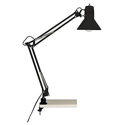 BRILLIANT Lampe, Hobby Schreibtischklemmleuchte schwarz, Metall, 1x A60, E27, 40W,Normallampen (nicht enthalten) von Brilliant