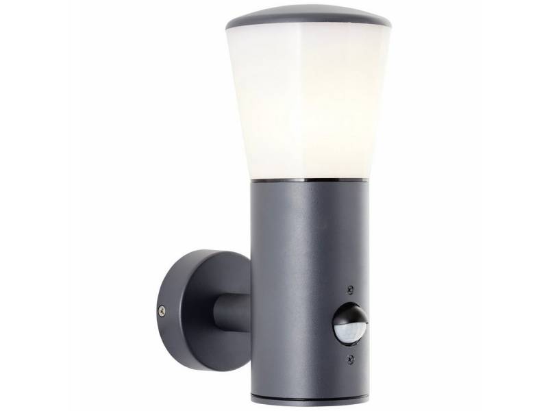 Brilliant LED Außen-Wandleuchte Brilliant LED Außen-Wandleuchte Cliffi aluminium, Ohne Leuchtmittel, Mit Bewegungsmelder nicht dimmbar nicht Smart Home-fähig von Brilliant