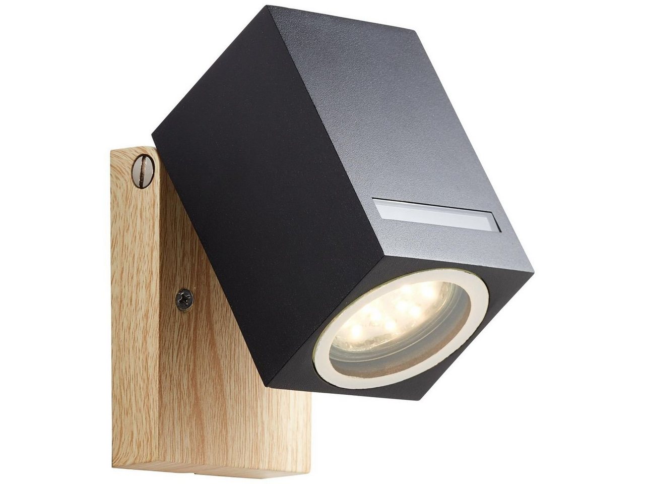 Brilliant LED Außen-Wandleuchte Galeni, Galeni Außenwandstrahler schwarz/natur 1x PAR51, GU10, 20W, geeignet Brilliant LED Außen-Wandleuchte Galeni, Galeni Außenwandstrahler schwarz/natur 1x PAR51, GU10, 20W, geeignet von Brilliant