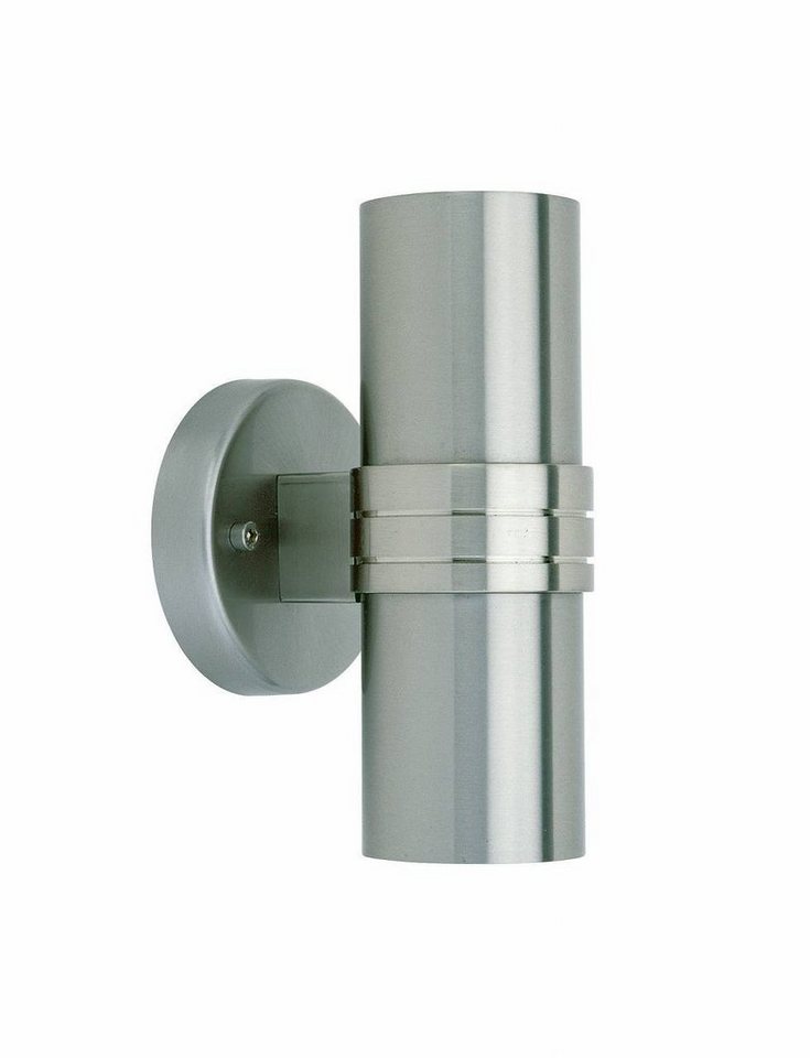 Brilliant Außen-Wandleuchte Hanni, Warmweiß, Lampe Hanni LED Außenwandleuchte 2flg edelstahl 2x LED-PAR51, GU10 von Brilliant