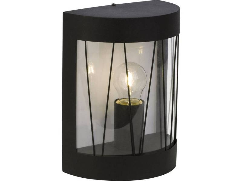 Brilliant LED Außen-Wandleuchte Reed, Lampe Reed Außenwandleuchte schwarz matt 1x A60, E27, 40W, geeignet von Brilliant