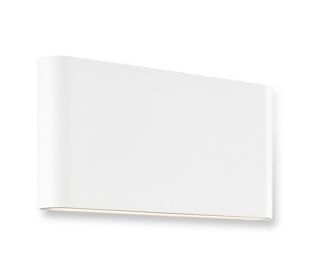 Brilliant Außen-Wandleuchte Welbie, Warmweiß, Welbie LED-Außenwandleuchte – Weiß, 14W, 1300lm, Up-/Downlight 3000K Brilliant Außen-Wandleuchte Welbie, Warmweiß, Welbie LED-Außenwandleuchte – Weiß, 14W, 1300lm, Up-/Downlight 3000K von Brilliant