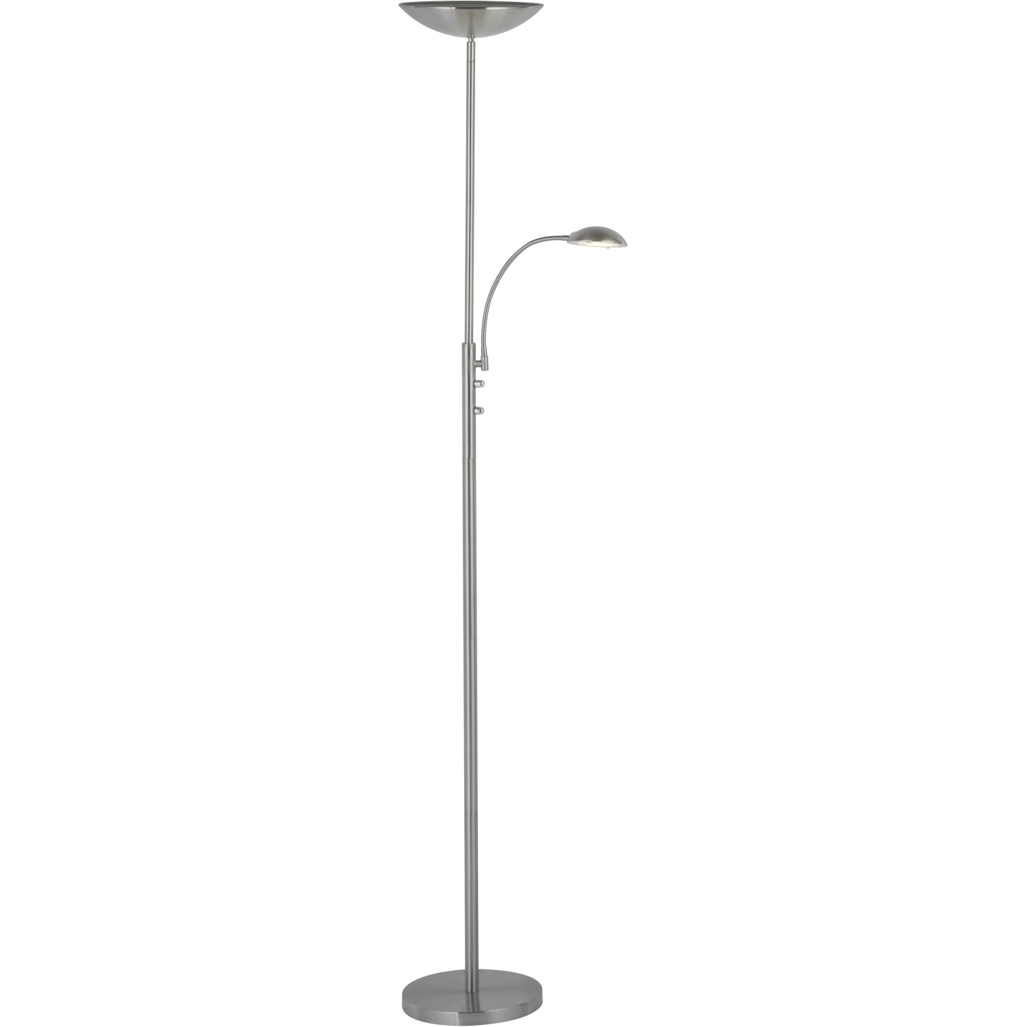 Brilliant LED-Deckenfluter Rosanna mit Lesearm Eisen Brilliant LED-Deckenfluter Rosanna mit Lesearm Eisen von Brilliant