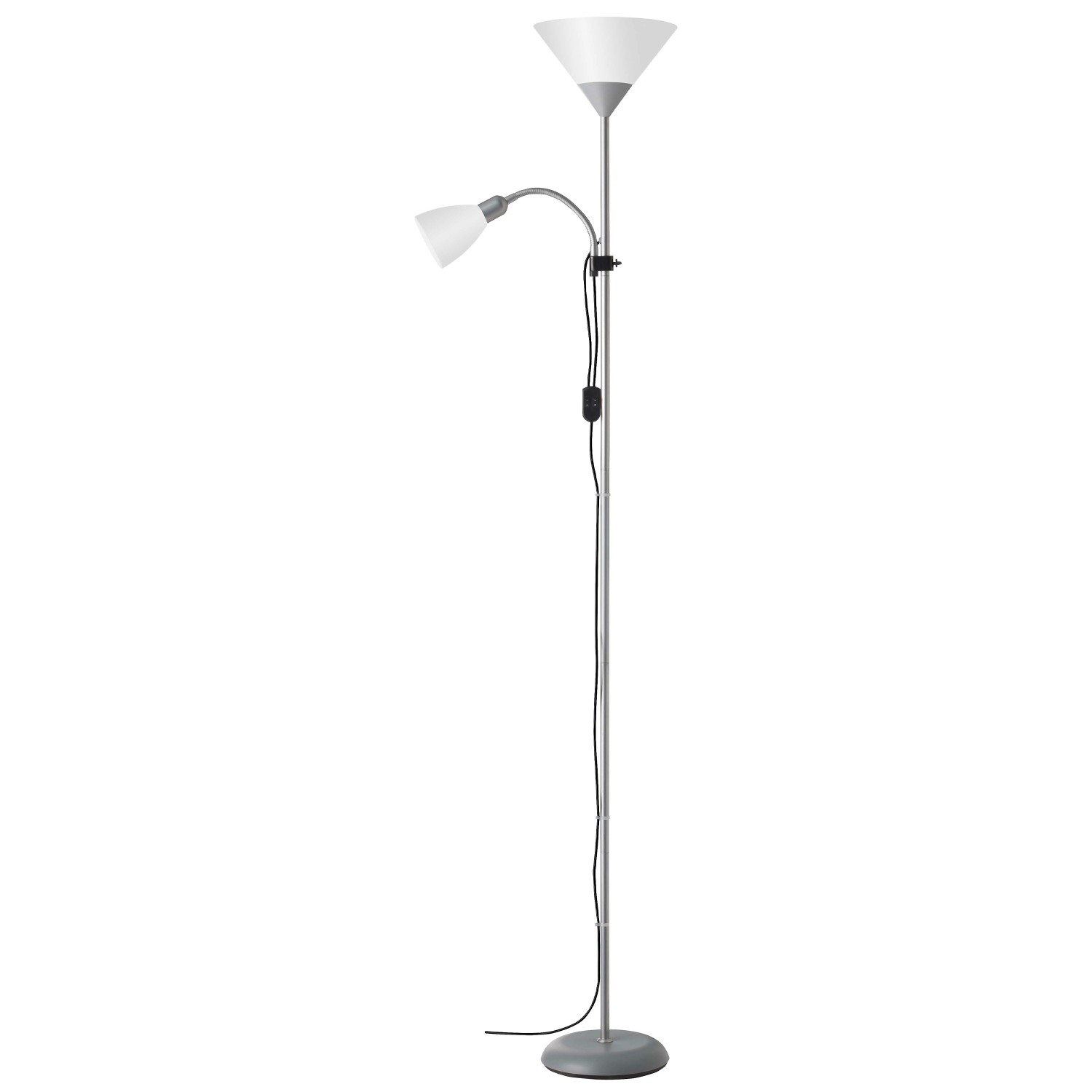 Brilliant LED-Deckenfluter Spari mit Lesearm Weiß-Silber Brilliant LED-Deckenfluter Spari mit Lesearm Weiß-Silber von Brilliant