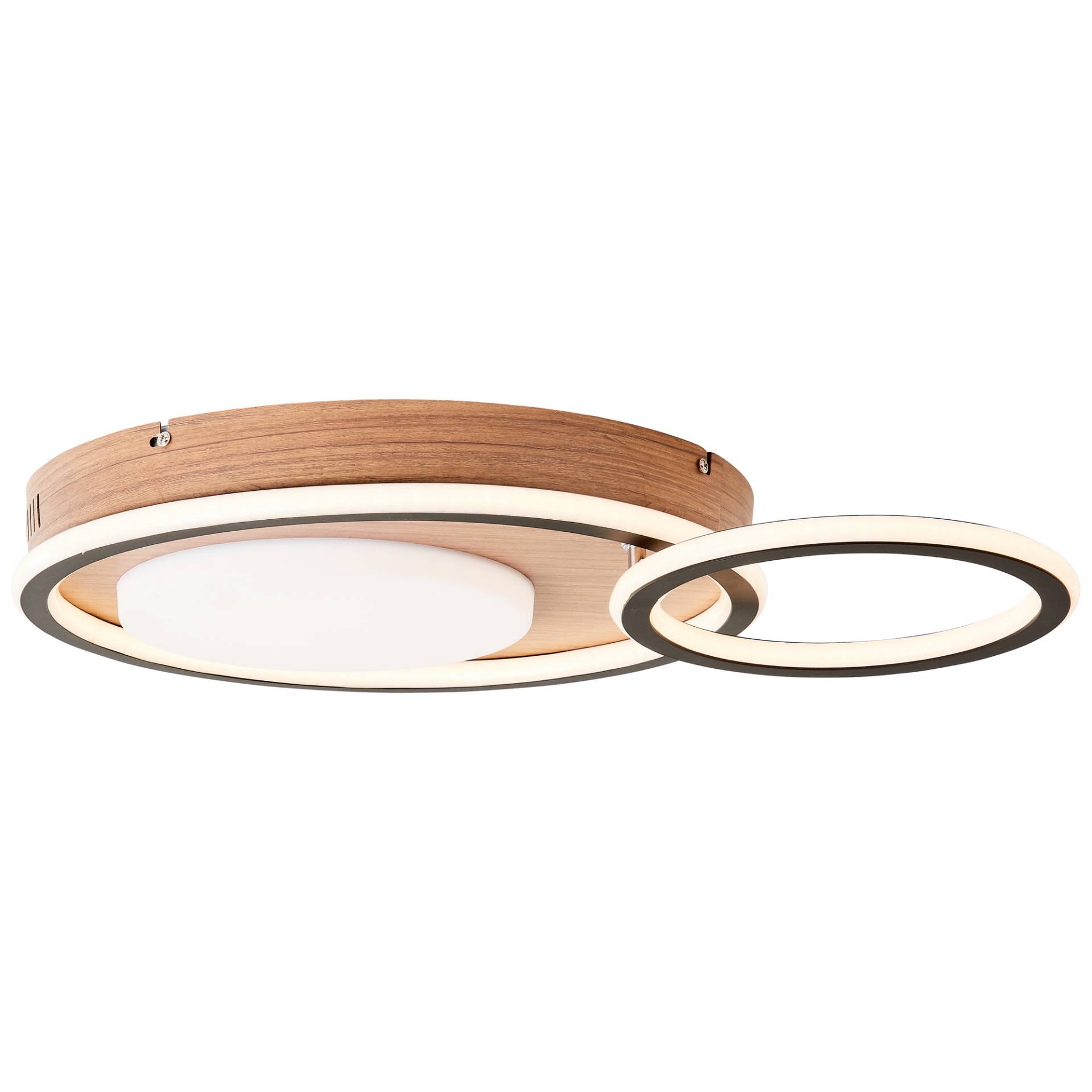 Brilliant LED-Deckenleuchte 'Karney' holzfarben/schwarz Ø 39,4 cm Brilliant LED-Deckenleuchte 'Karney' holzfarben/schwarz Ø 39,4 cm von Brilliant