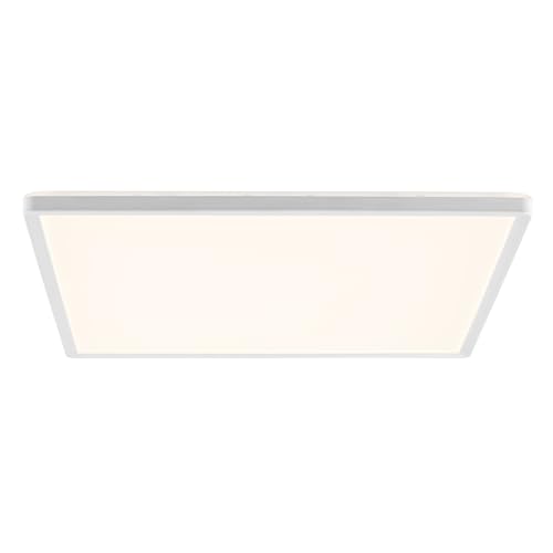 BRILLIANT LED Deckenleuchte Lumaro 42×42 cm – ultraflache LED Deckenlampe in Weiß – 22W, 3000 Lumen, 4000K neutralweiß – energiesparende Deckenbeleuchtung für Wohnzimmer, Schlafzimmer, Küche & Flur von Brilliant