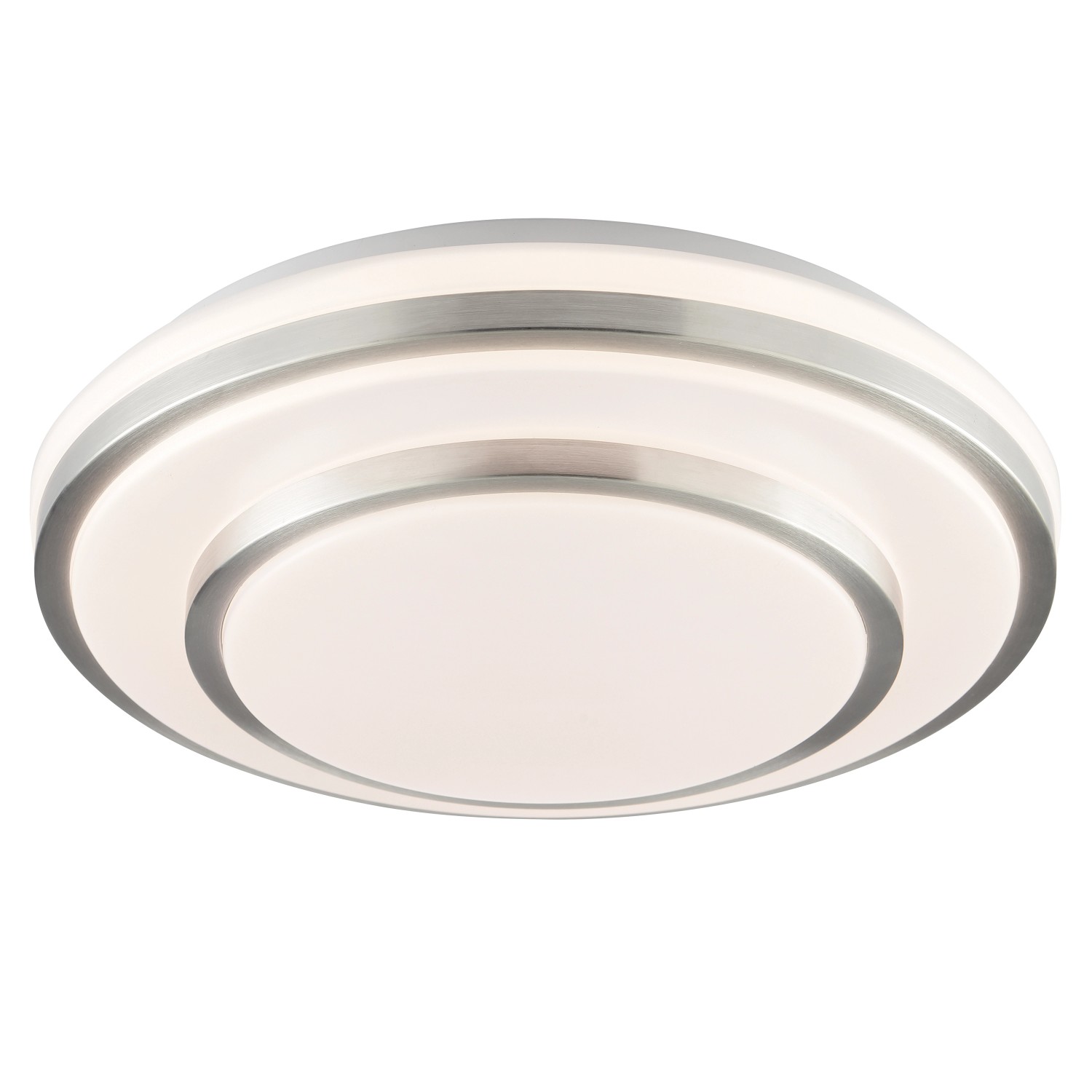 Brilliant LED-Deckenleuchte Nivaro Silber Weiß Ø 29,3 cm Brilliant LED-Deckenleuchte Nivaro Silber Weiß Ø 29,3 cm von Brilliant
