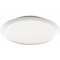 Brilliant LED Deckenleuchte Vittoria Ø 40 x 6,8 cm warmweiß-kaltweiß chrom-weiß Wandleuchte von Brilliant