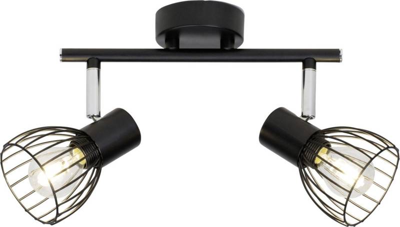 Brilliant LED Deckenstrahler Brilliant 2er Spot Blacky schwarz 25,5 x 14 cm E14, Ohne Leuchtmittel, Nicht dimmbar nicht Smart Home-fähig ohne Bewegungsmelder von Brilliant