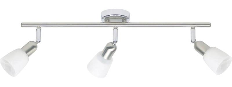 Brilliant LED Deckenstrahler Brilliant 3er Spot Sofia eisen-chrom 57 x 10 cm, Ohne Leuchtmittel, Dimmbar nicht Smart Home-fähig ohne Bewegungsmelder von Brilliant
