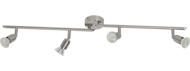 Brilliant LED Deckenstrahler Brilliant 4er Spot Loona eisen 70 x 5,5 cm GU10, Inkl. Leuchtmittel, Dimmbar nicht Smart Home-fähig ohne Bewegungsmelder von Brilliant