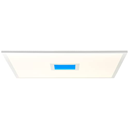 Brilliant LED Panel Aufbaupaneel - Deckenaufbau-Paneel mit RGB-Backlight für farbenfrohe Akzentbeleuchtung - Helligkeit ist stufenlos dimmbar aus Metall/Kunststoff, in weiß - 60x60cm von Brilliant