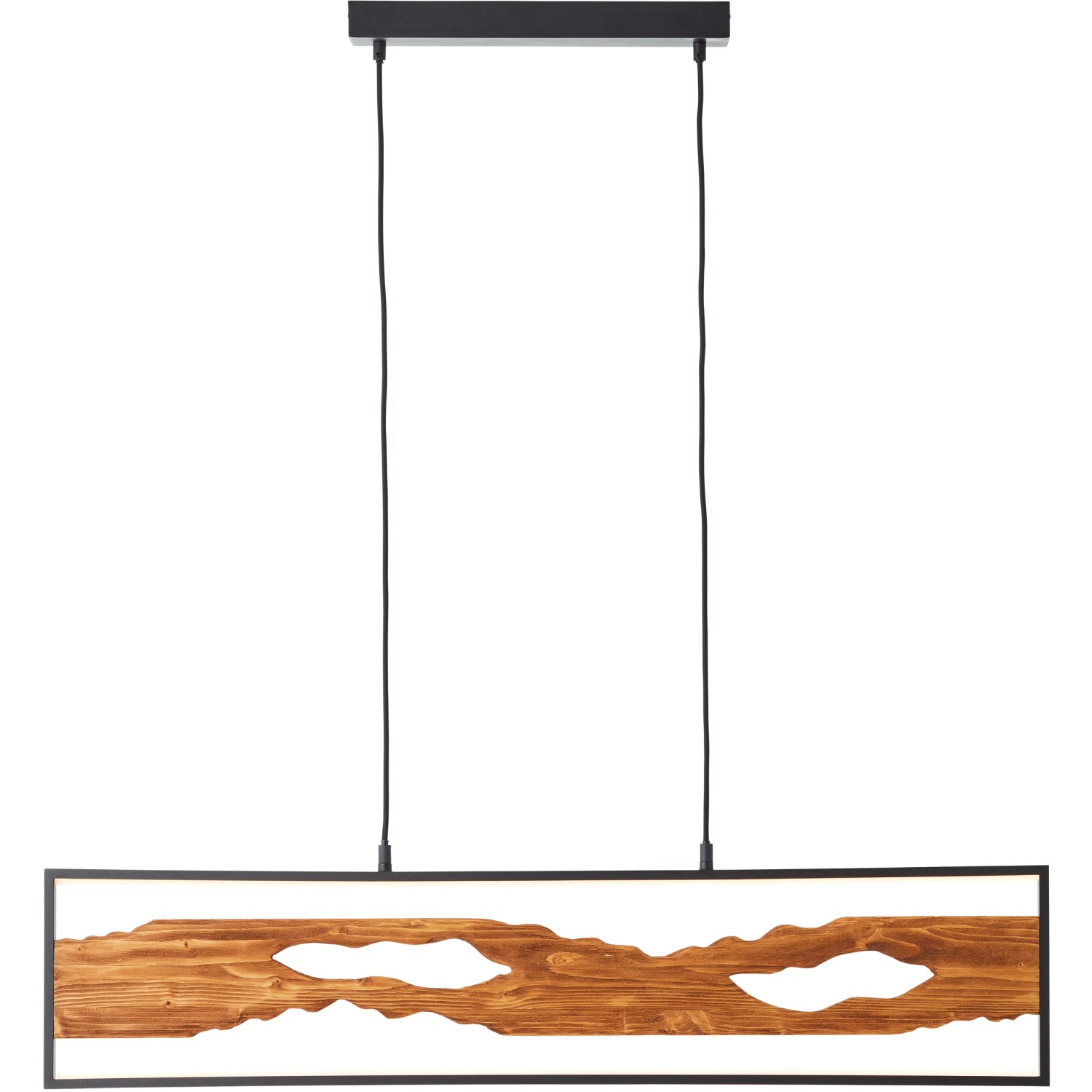 Brilliant LED-Pendelleuchte Chaumont 100 cm Schwarz und Holz Brilliant LED-Pendelleuchte Chaumont 100 cm Schwarz und Holz von Brilliant