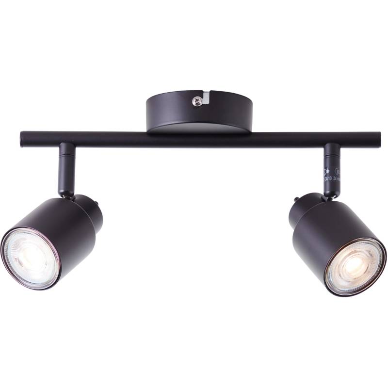 Brilliant LED-Spotrohr Andres 2-flammig Schwarz matt von Brilliant