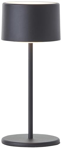 Brilliant Helio LED Tischleuchte – dimmbare Tischlampe – kabellose Lampe für Gartentisch, Nachttisch & Wohnzimmer – schwarz von Brilliant