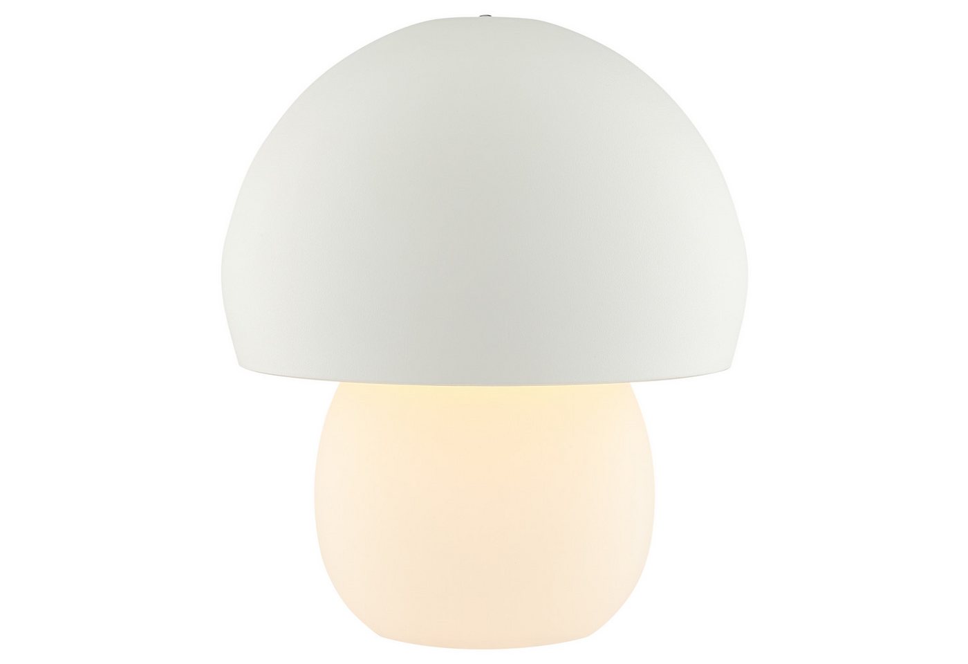 Brilliant LED Tischleuchte Dupis, mehrere Helligkeitsstufen, LED fest integriert, Warmweiß, LED Akku-Pilzleuchte, wireless charging, 24cm, 230lm, 2700K, dimmbar von Brilliant