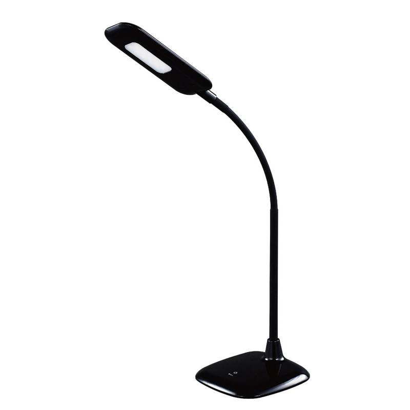 Brilliant LED-Tischleuchte Nele II Modern Schwarz Kunststoff Dimmbar 1-flammig mit Touch-Schalter 15x63x15 cm (BxHxT) von Brilliant