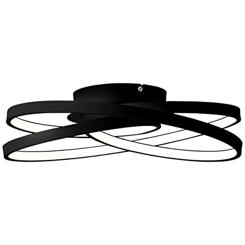 Brilliant | Labyrinth LED Deckenleuchte 40cm schwarz | 1x LED integriert, 40W LED integriert (SMD), (Lichtstrom: 4700lm, Lichtfarbe: 3000K) von Brilliant