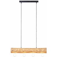 Brilliant - Lampe, Trabo Pendelleuchte 4flg eiche geölt, 4x A60, E27, 25W, Holz aus nachhaltiger Waldwirtschaft (fsc) von Brilliant