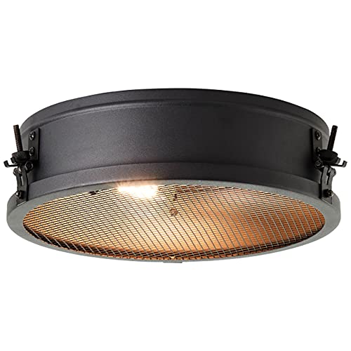 Brilliant Lampe, Zois Deckenleuchte 34cm schwarz korund, Metall, 2x A60, E27, 28W,Normallampen (nicht enthalten) von Brilliant