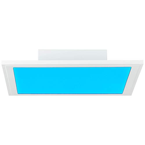 BRILLIANT Lampe Abie LED Deckenaufbau-Paneel 30x30cm RGB weiß | 1x 18W LED integriert, (1800lm, 2700-6200K) | Mit Fernbedienung steuerbar von Brilliant