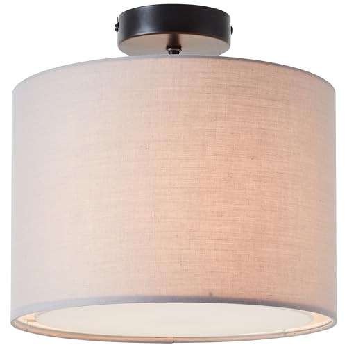 Brilliant Lampe Aike Deckenleuchte 28cm grau Glas/Metall grau 1x A60, E27, 52 W von Brilliant