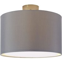Lampe Clarie Deckenleuchte 40cm eisen/grau 1x A60, E27, 60W, geeignet für Normallampen (nicht enthalten) Für LED-Leuchtmittel geeignet - grau von Brilliant