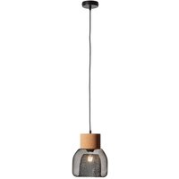 Lampe Flaka Pendelleuchte 1flg schwarz matt 1x A60, E27, 40W, g.f. Normallampen n. ent. Kabel kürzbar Für LED-Leuchtmittel geeignet - schwarz von Brilliant