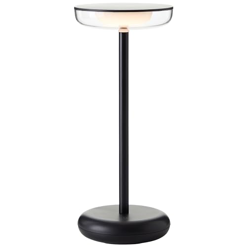 Brilliant Lampe Platon LED Außentischleuchte 27cm schwarz/transparent Aluminium schwarz 2 W LED integriert von Brilliant