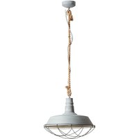 Lampe Rope Pendelleuchte 47cm grau Beton 1x A60, E27, 60W, geeignet für Normallampen (nicht enthalten) Für LED-Leuchtmittel geeignet - Brilliant von Brilliant