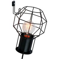 Brilliant - Lampe Siza Wandleuchte Zuleitung schwarz 1x A60, E27, 40W, geeignet für Normallampen (nicht enthalten) Inklusive Haken zur von Brilliant