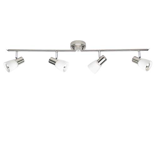 BRILLIANT Lampe Luca Spotrohr 4flg eisen/chrom/weiß | 4x R50, E14, 40W, geeignet für Reflektorlampen (nicht enthalten) | Arme drehbar/Köpfe schwenkbar BRILLIANT Lampe Luca Spotrohr 4flg eisen/chrom/weiß | 4x R50, E14, 40W, geeignet für Reflektorlampen (nicht enthalten) | Arme drehbar/Köpfe schwenkbar von Brilliant