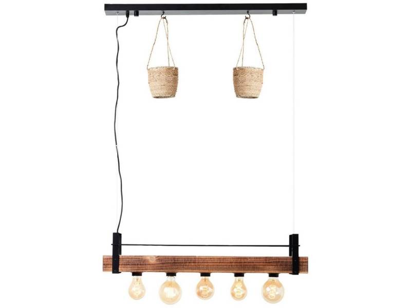 Brilliant Pendelleuchte Bankwood, Lampe, Bankwood Pendelleuchte 5flg schwarz/holzfarbend, 5x A60, E27, 2 Brilliant Pendelleuchte Bankwood, Lampe, Bankwood Pendelleuchte 5flg schwarz/holzfarbend, 5x A60, E27, 2 von Brilliant