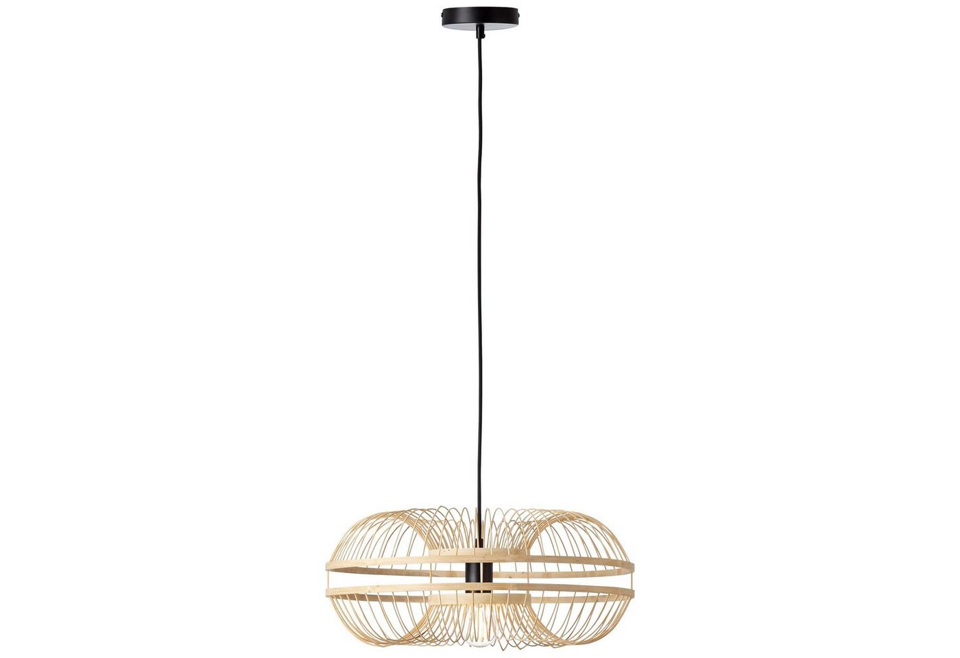 Brilliant Pendelleuchte Busan, ohne Leuchtmittel, Hängelampe 48cm schwarz/natur Brilliant Pendelleuchte Busan, ohne Leuchtmittel, Hängelampe 48cm schwarz/natur von Brilliant