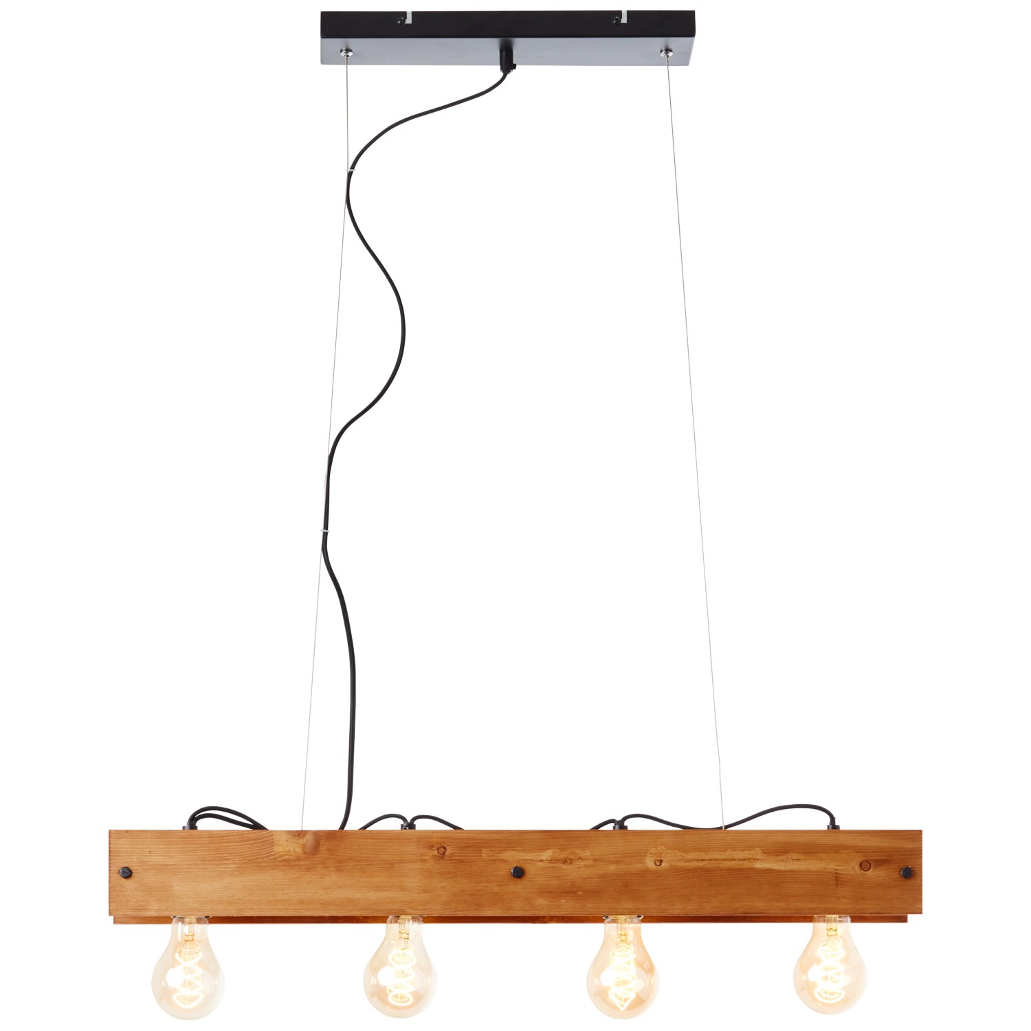 Brilliant Pendelleuchte Calandra 75 cm breit Schwarz-holz Brilliant Pendelleuchte Calandra 75 cm breit Schwarz-holz von Brilliant