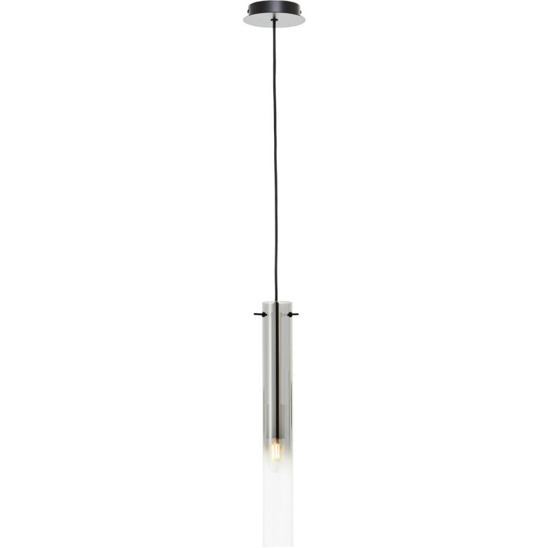 Brilliant Pendelleuchte Glasini 1-flammig Schwarz Matt Ø 14,5 cm x 119 cm von Brilliant