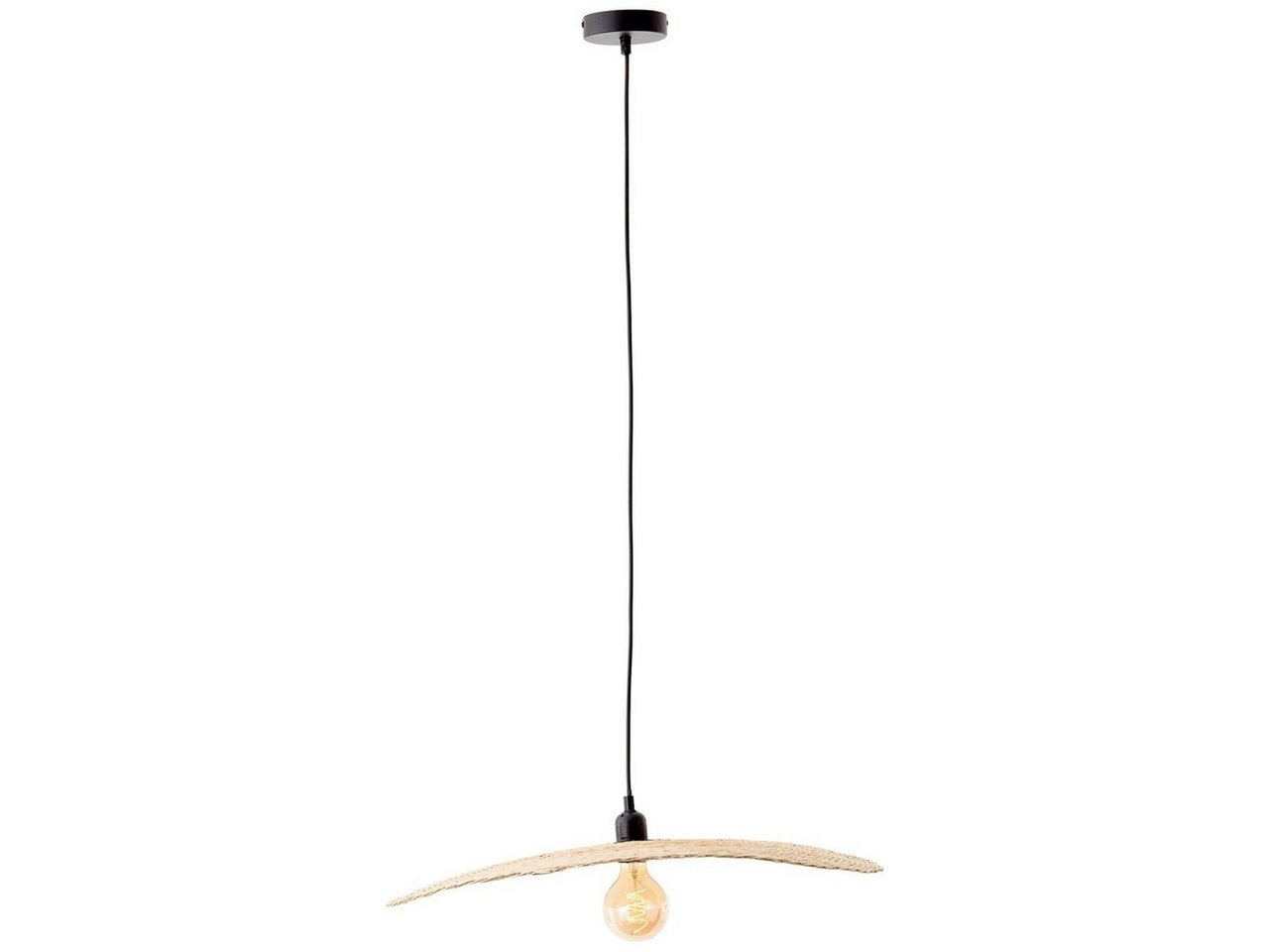 Brilliant Pendelleuchte Jefter, Lampe, Jefter Pendelleuchte 1flg schwarz/natur, 1x A60, E27, 52W, Kabe Brilliant Pendelleuchte Jefter, Lampe, Jefter Pendelleuchte 1flg schwarz/natur, 1x A60, E27, 52W, Kabe von Brilliant