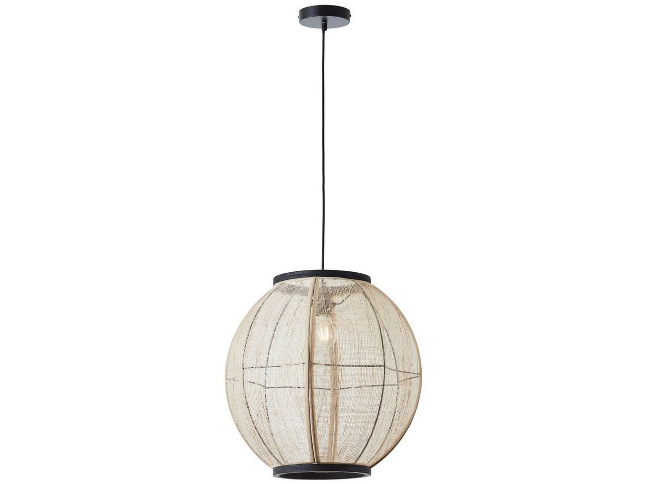 Brilliant Pendelleuchte Tanah, ohne Leuchtmittel, 47cm schwarz/natur Brilliant Pendelleuchte Tanah, ohne Leuchtmittel, 47cm schwarz/natur von Brilliant